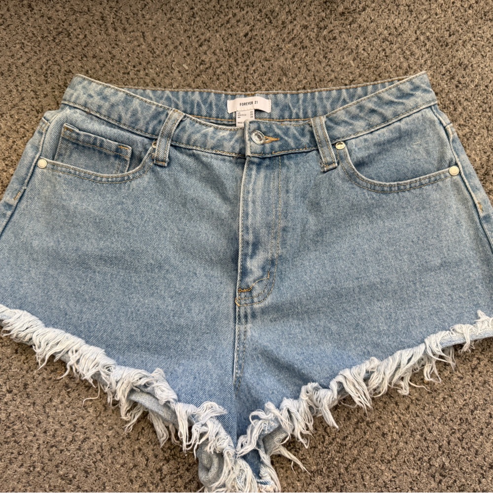 Forever 21 Blue Jean Shorts